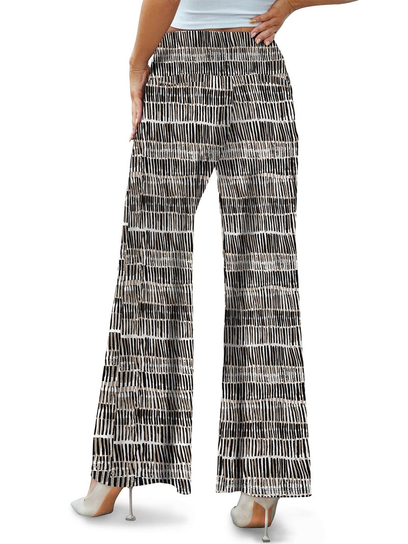 Arolina Women's Stretchy Wide Leg Palazzo Lounge Pants Casual Comfy High Waist Palazzo Pants - Image 4